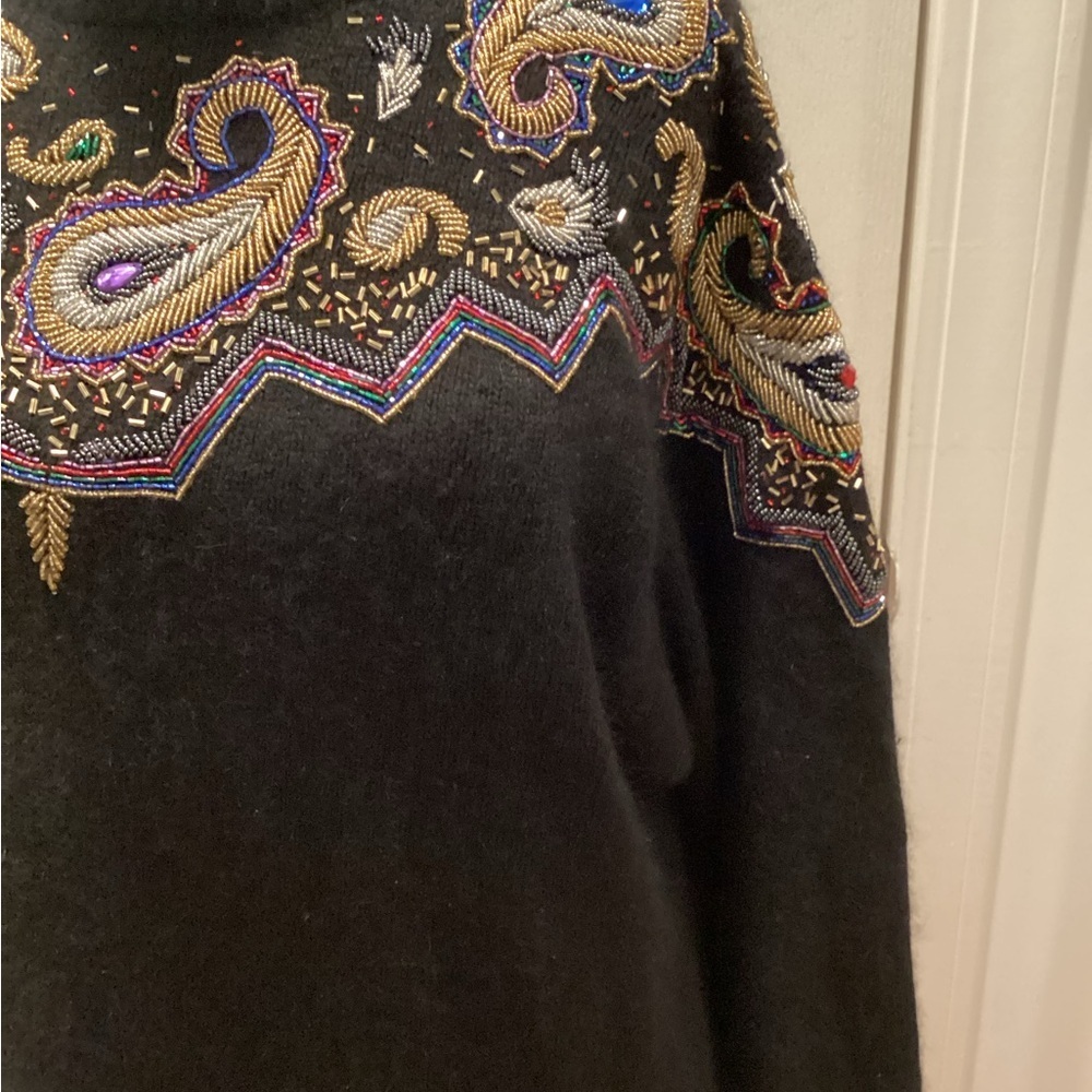 Embroidered Sweater (Size: 1X) - Picture 5 of 6